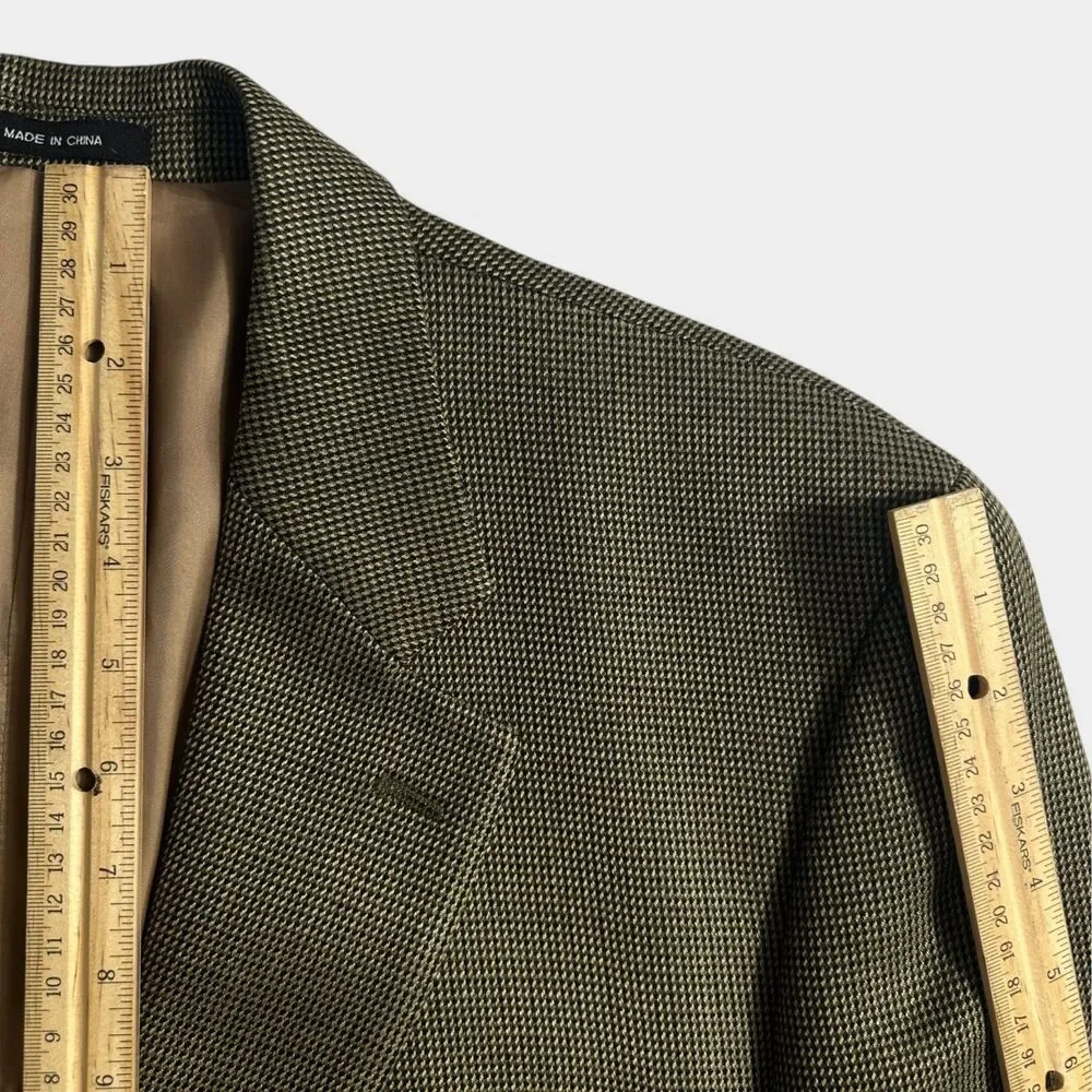 RALPH LAUREN Mens Wool Blazer Sport Coat 2-Btn Jacket Single vent 42L Brown/Tan